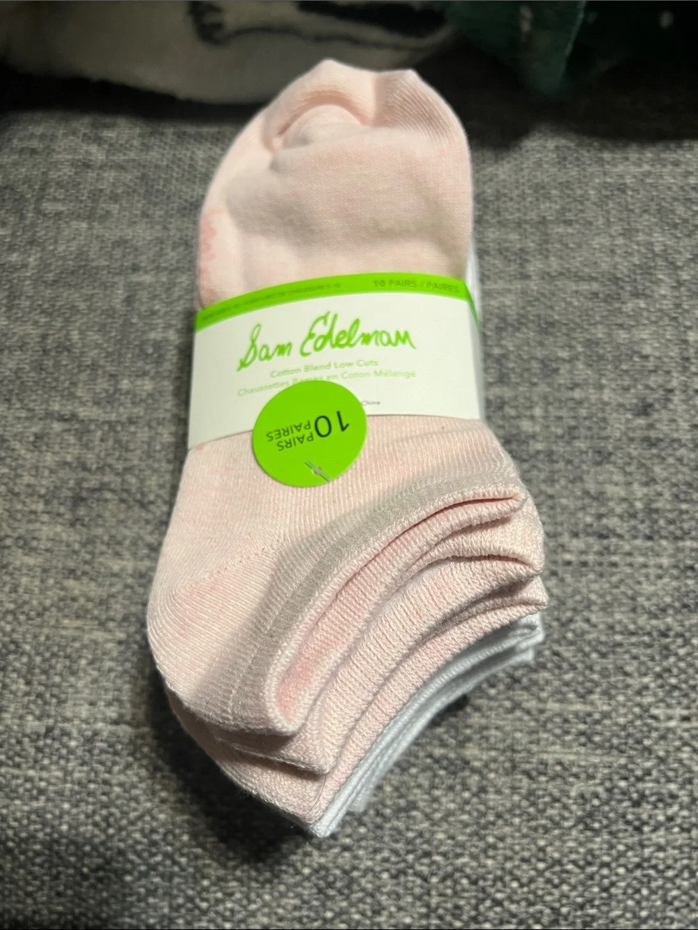 NWT SAM EDELMAN 6pk lace cuff ankle socks